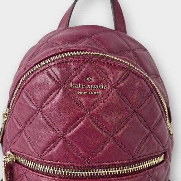 Kate Spade New York Natalia Mini Convertible Backpack in Cherrywood main image 9